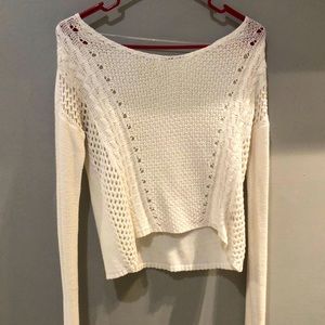 Ruby Moon - White Knit Sweater